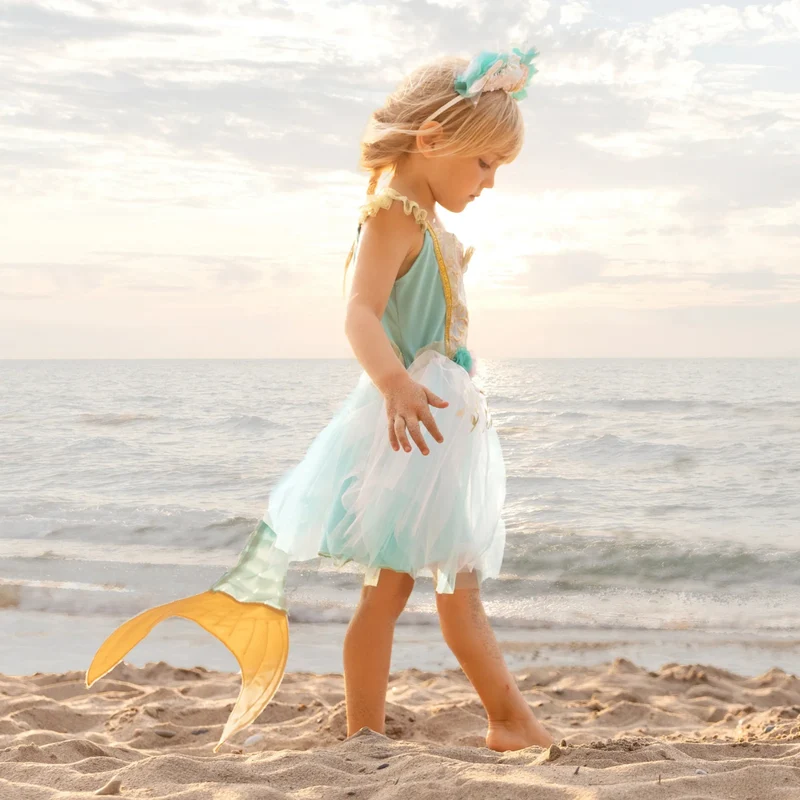 Great Pretenders Mermalicious Mermaid Dress and Tail Costume Set 3-4
