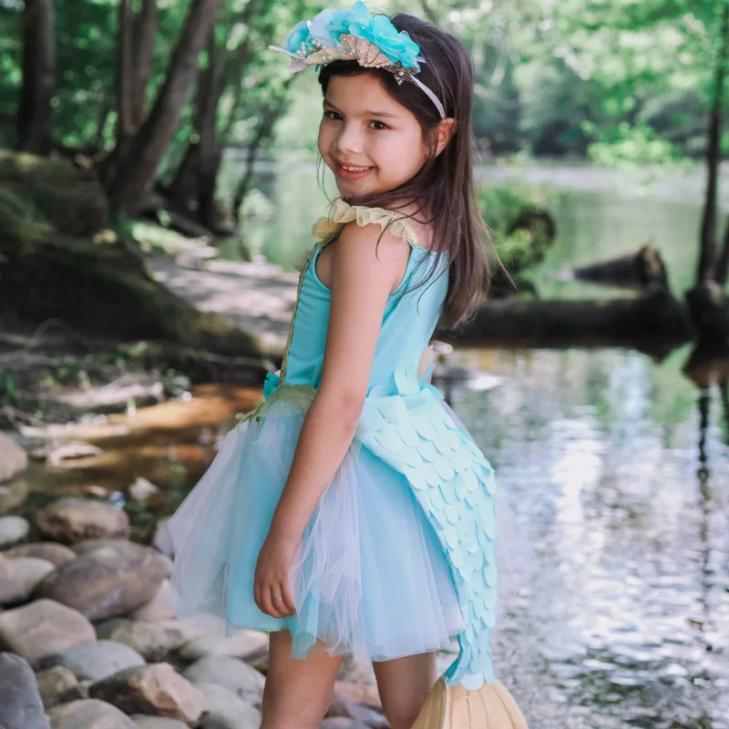 Great Pretenders Mermalicious Mermaid Dress and Tail Costume Set 3-4