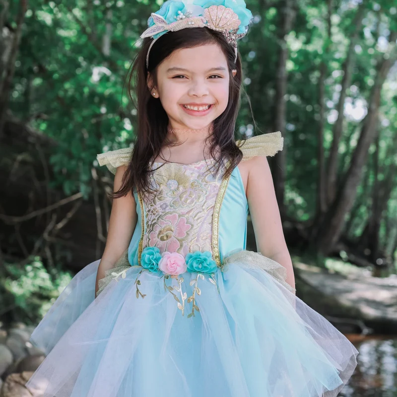 Great Pretenders Mermalicious Mermaid Dress and Tail Costume Set 3-4