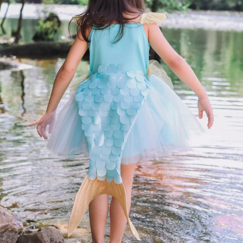 Great Pretenders Mermalicious Mermaid Dress and Tail Costume Set 3-4