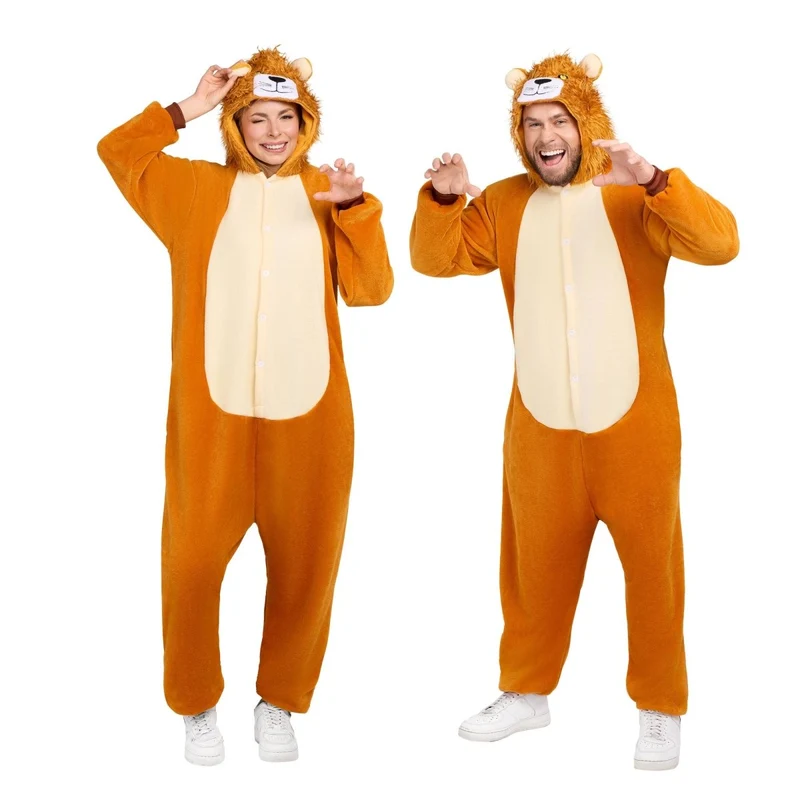 Lion Onesie Costume for Adults