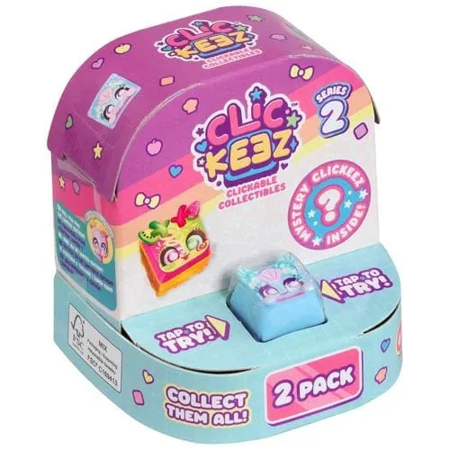 Clickeez Series 2 Twin Pack Collectible Keyboard Key Toys Set