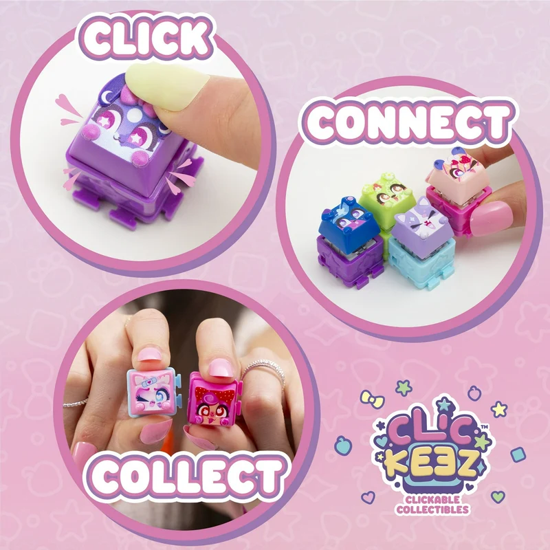Clickeez Series 2 Twin Pack Collectible Keyboard Key Toys Set