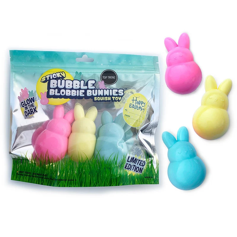 Sticky Bubble Blobbies Bunny Edition Sensory Fidget Toy for Easter