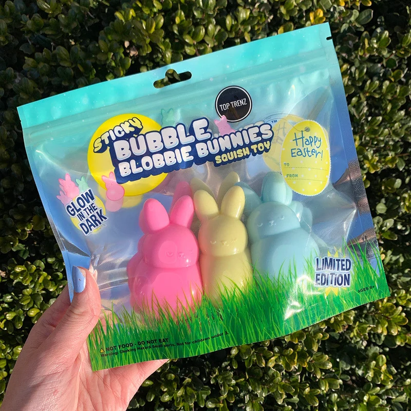 Sticky Bubble Blobbies Bunny Edition Sensory Fidget Toy for Easter