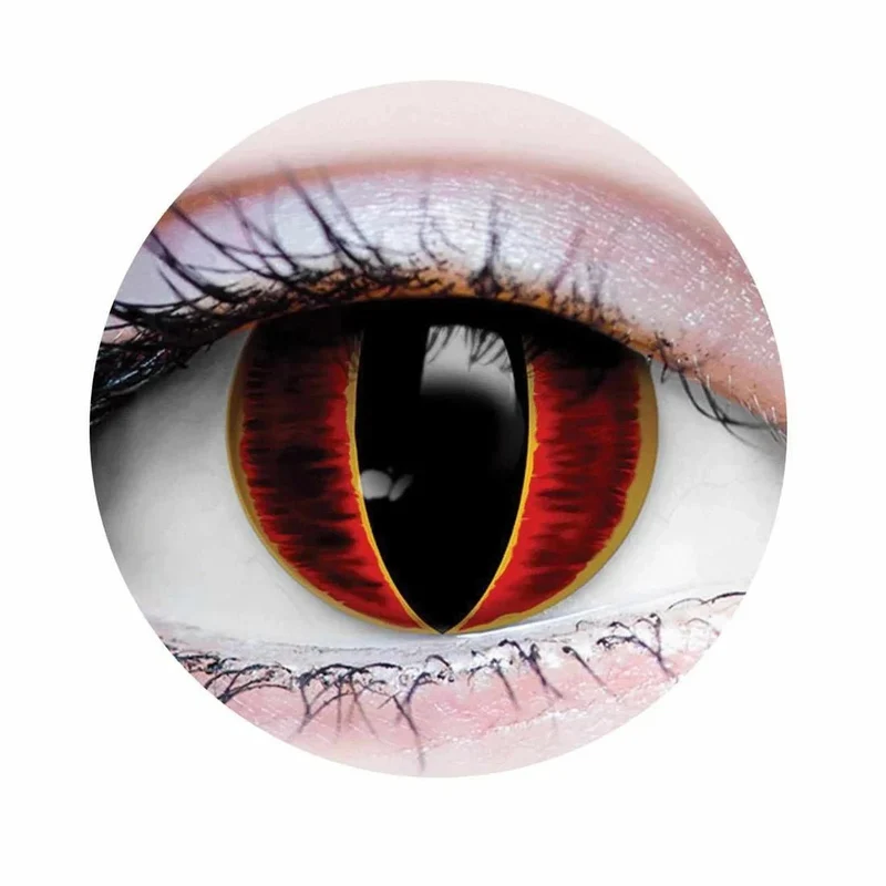 PRIMAL® Sauron - Red Cosplay Coloured Contact Lenses, 3 months usage