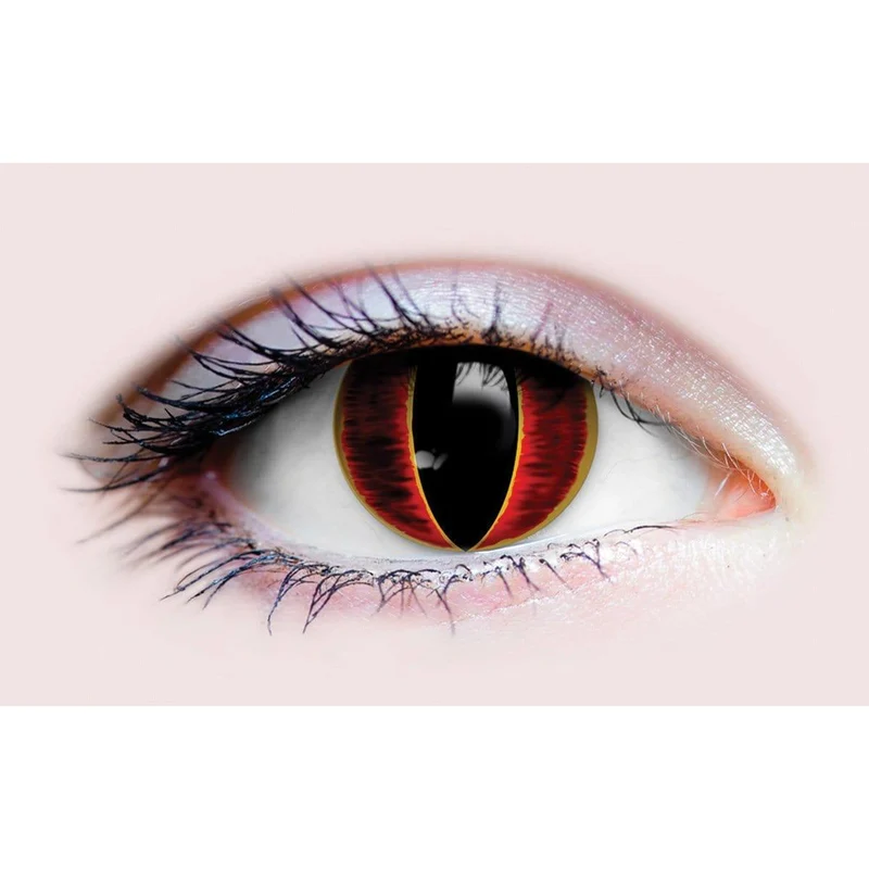 PRIMAL® Sauron - Red Cosplay Coloured Contact Lenses, 3 months usage