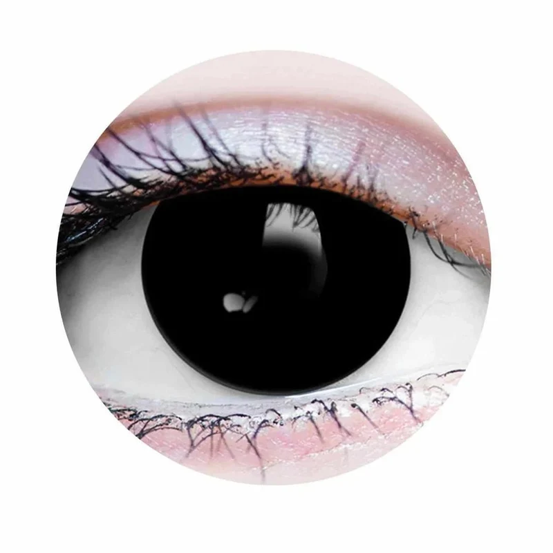 PRIMAL® Possessed - Black Coloured Contact Lenses, 3 months usage