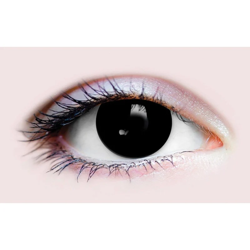 PRIMAL® Possessed - Black Coloured Contact Lenses, 3 months usage