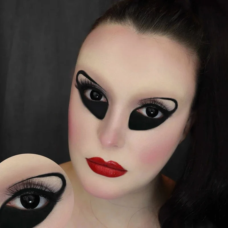 PRIMAL® Possessed - Black Coloured Contact Lenses, 3 months usage