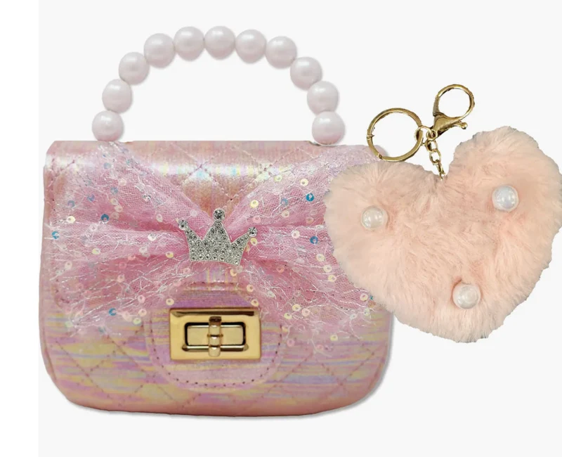 Hot Focus Ballerina Beauties Sparkling Mini Crossbody Bag for Kids