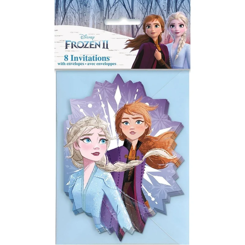 Frozen 2 invitations, 8 per package