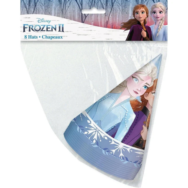 Frozen 2 party hats, 8 per package