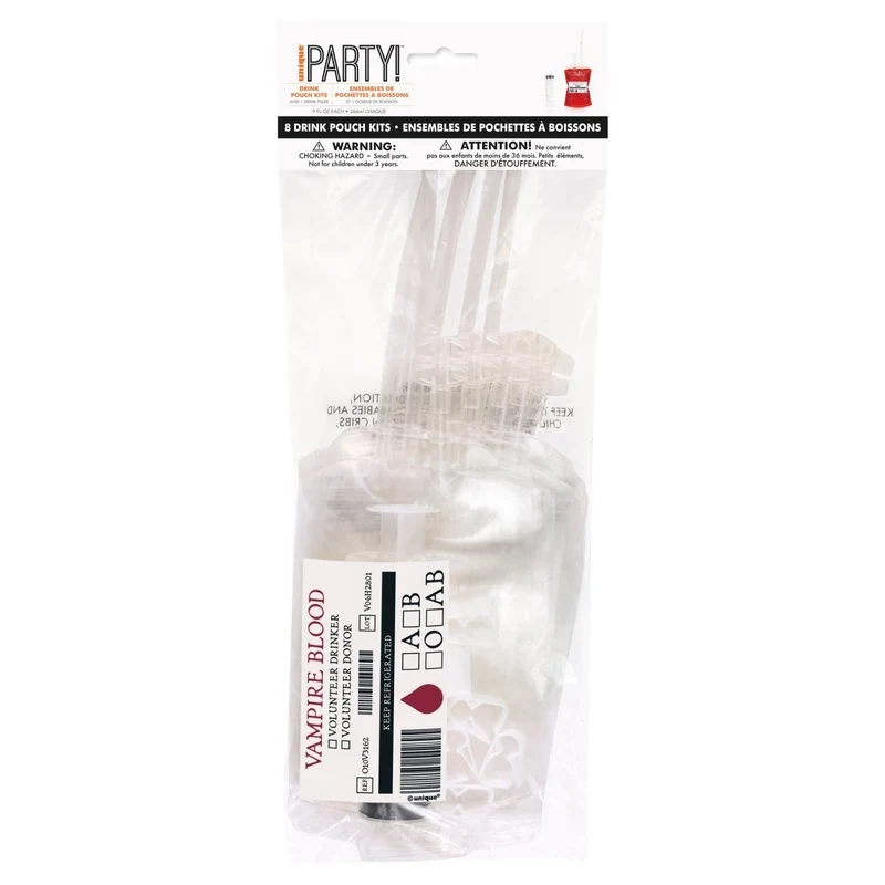Blood Bag Drink Kit, 8 Count