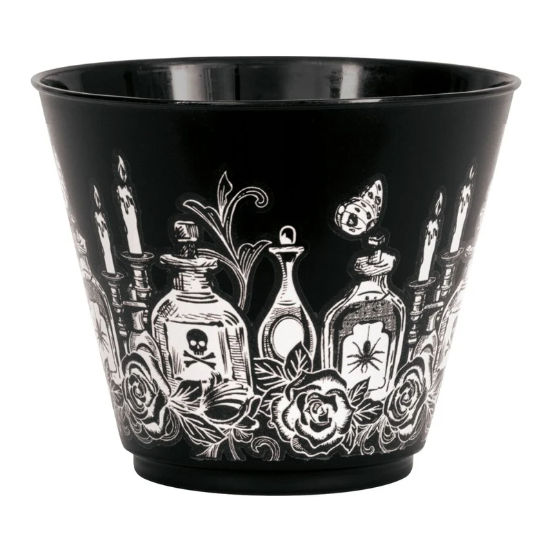 Sketchy Skulls Plastic Tumblers, 9 Oz, 8 Count