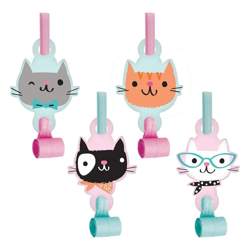 Purr-fect Party blowouts, 8 per package