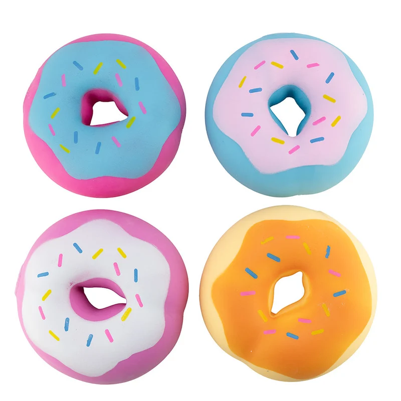Jumbo 6 Inch Squishy Donut Toy Assorted Colors