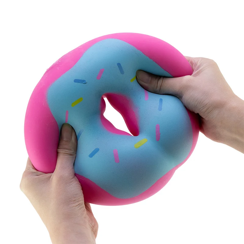 Jumbo 6 Inch Squishy Donut Toy Assorted Colors