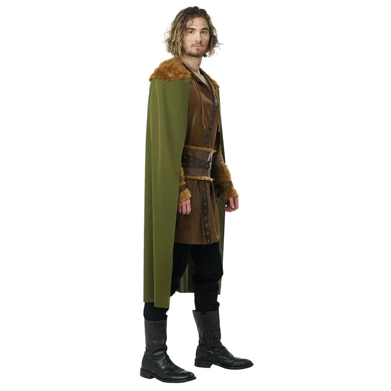 Fearless Viking Costume for Adults, Brown Tunic