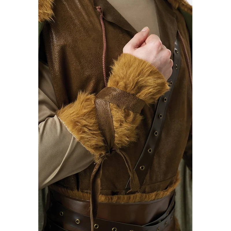Fearless Viking Costume for Adults, Brown Tunic