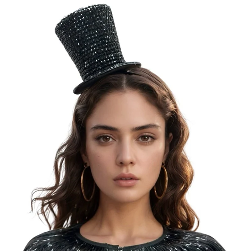 Mini Black Top Hat for Adults