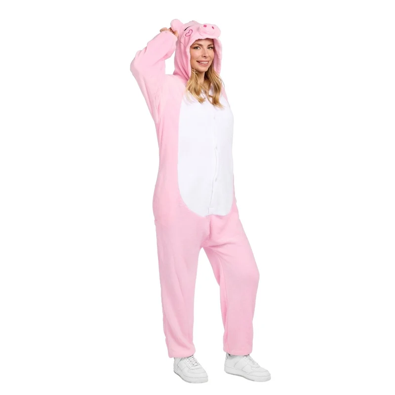 Pig Onesie Costume for Adults