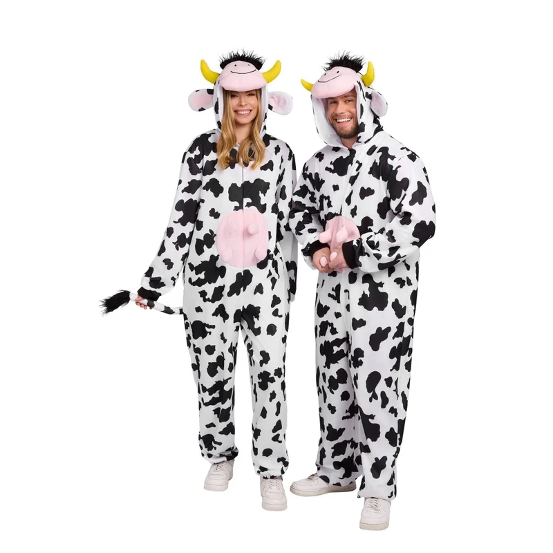 Cow Zipster Jumpsuit for Adults
