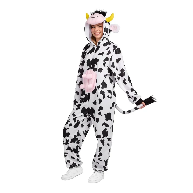 Cow Zipster Jumpsuit for Adults