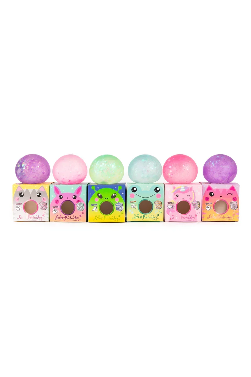 Glitterally Amazing Squishy Balls Glitter Filled Stress Relief Toy