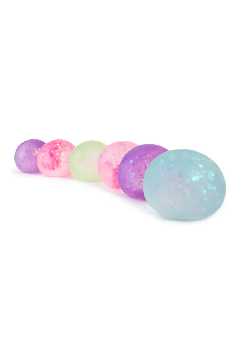 Glitterally Amazing Squishy Balls Glitter Filled Stress Relief Toy
