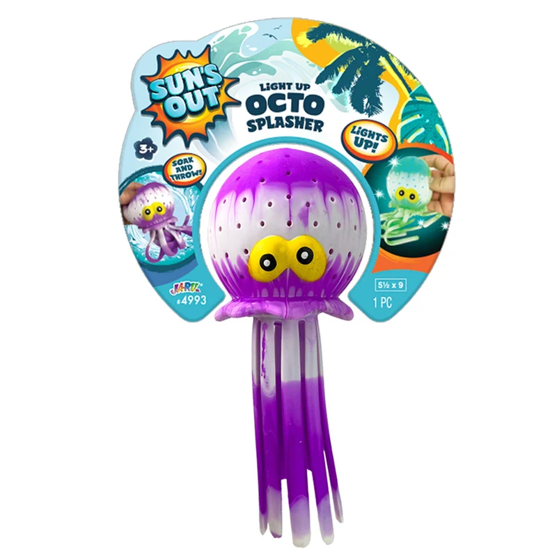Sun's Out Octo Splasher Water Toy with Lights Assorted Colors
