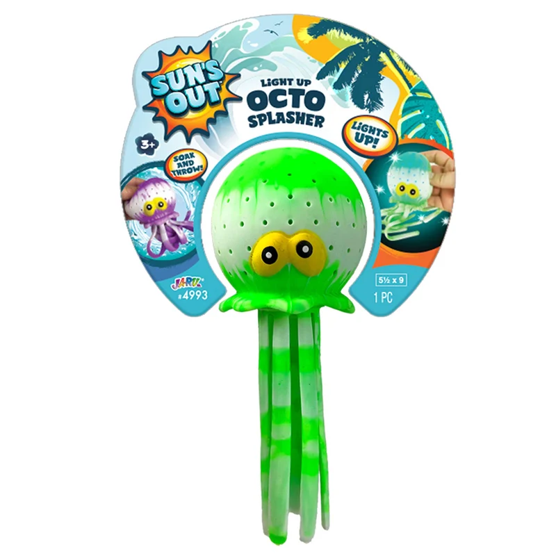 Sun's Out Octo Splasher Water Toy with Lights Assorted Colors