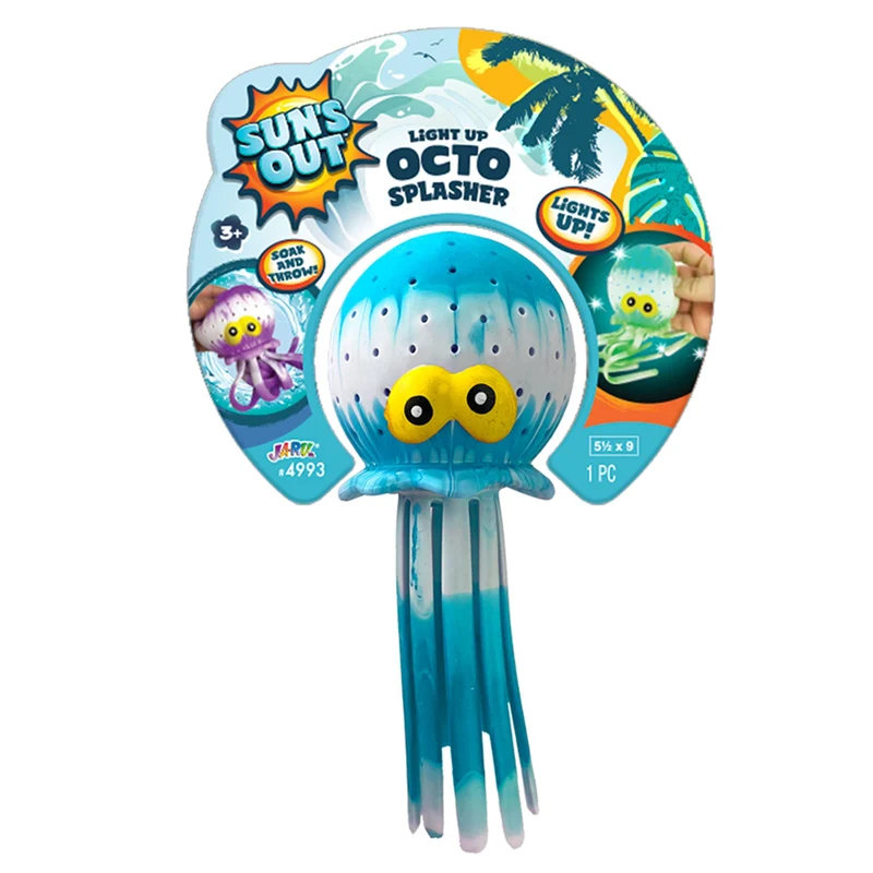 Sun's Out Octo Splasher Water Toy with Lights Assorted Colors