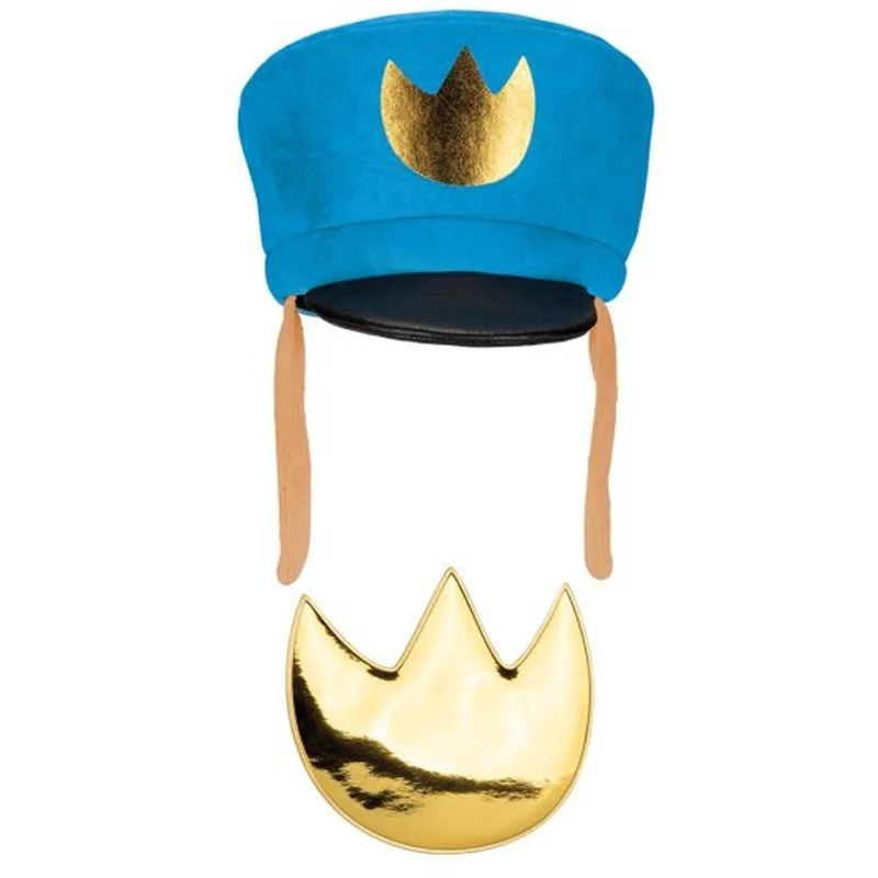 Dog Man Costume Kit for Kids, Blue Hat and Decal