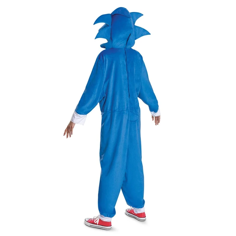 Sonic the hedgehog Hooded Jumpsuit Costume for Adults
