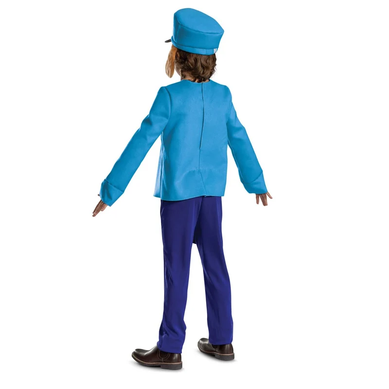 Dog Man Deluxe Costume for Kids, Blue Jumpsuit and Headpiece