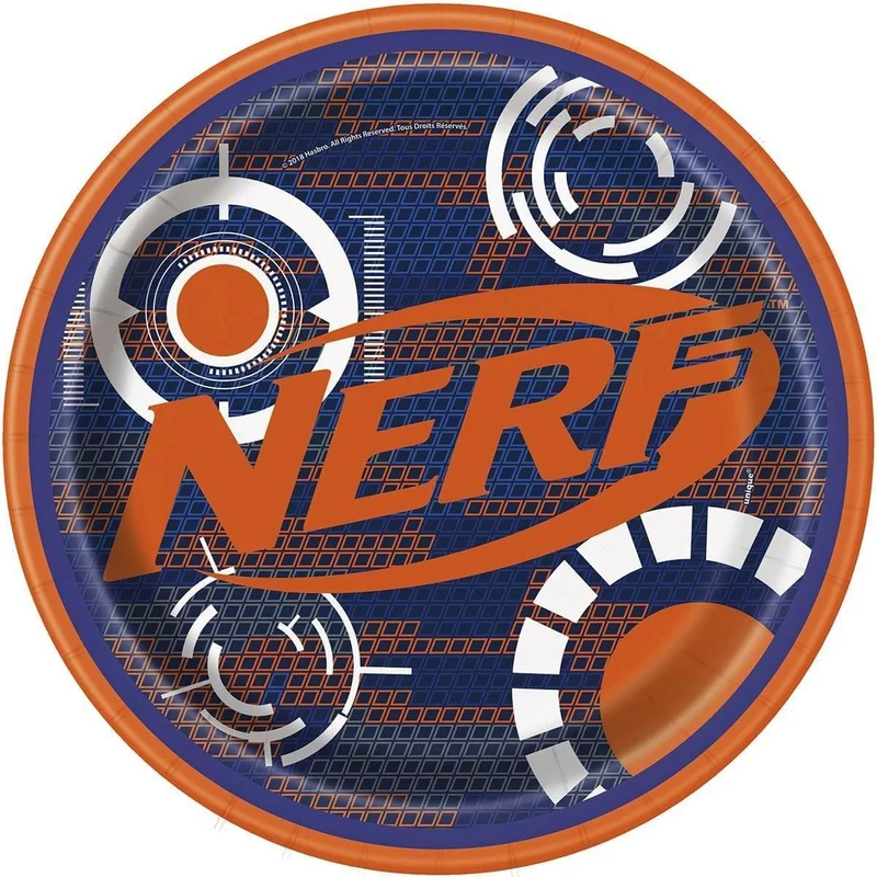 Nerf Dinner Plates 9 inches, 8 per package