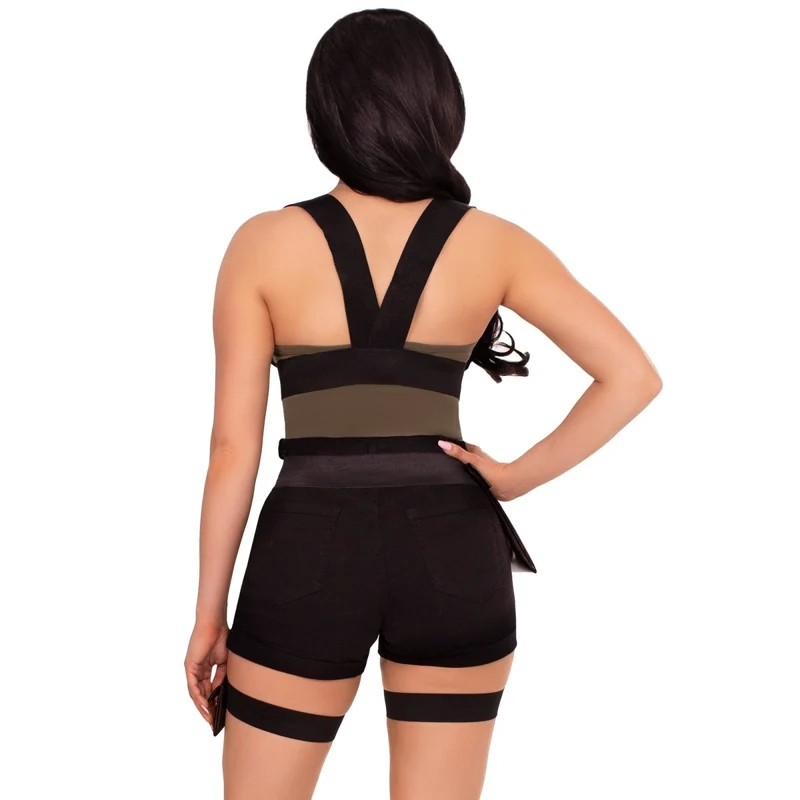 Utility Harness with Leg Garter for Adults