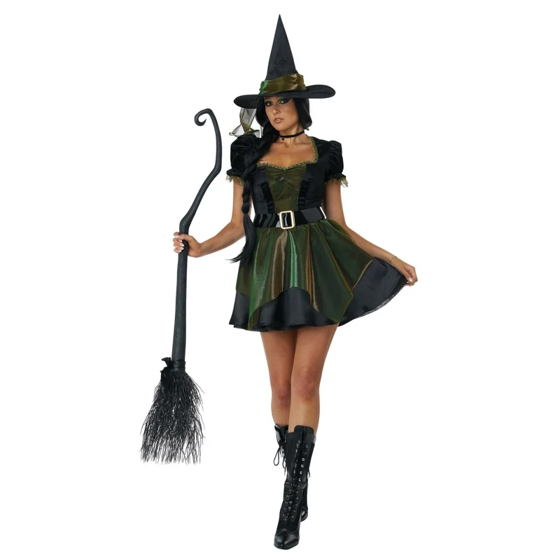 Emerald City Witch Costume for Adults, Green Dress