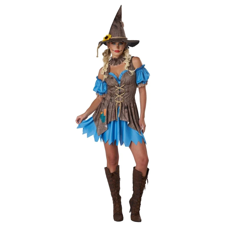 Flirty Scarecrow Costume for Adults