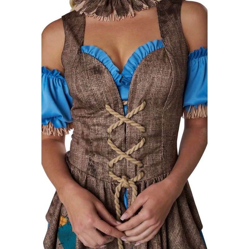 Flirty Scarecrow Costume for Adults
