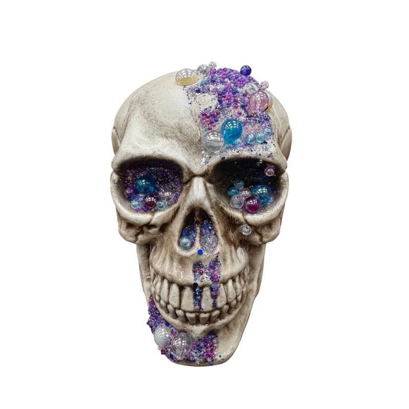 Skeleton Head with Pearls, 1 Count