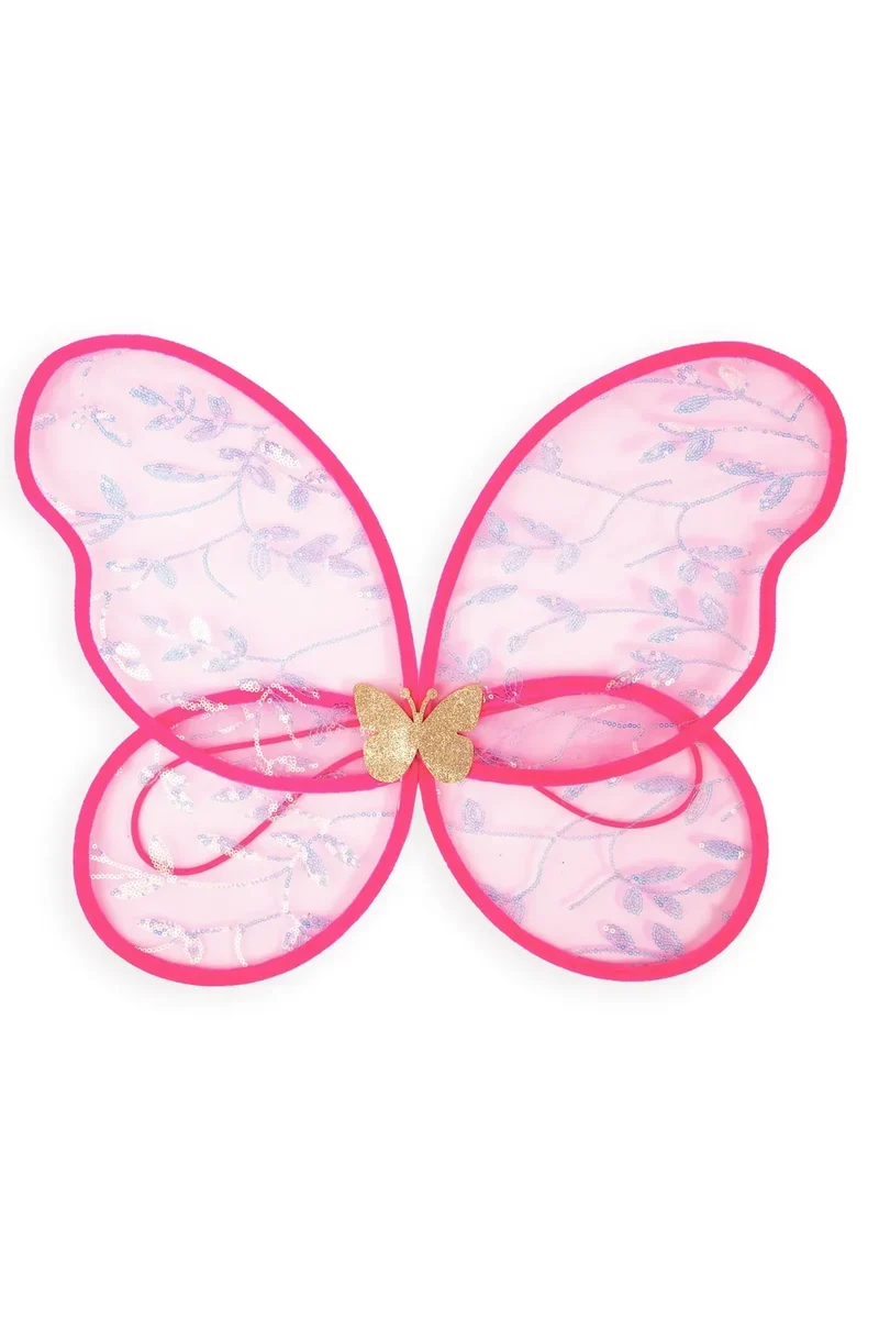 Butterfly Bliss Wings Hot Pink Sparkly Fairy Dress Up Costume