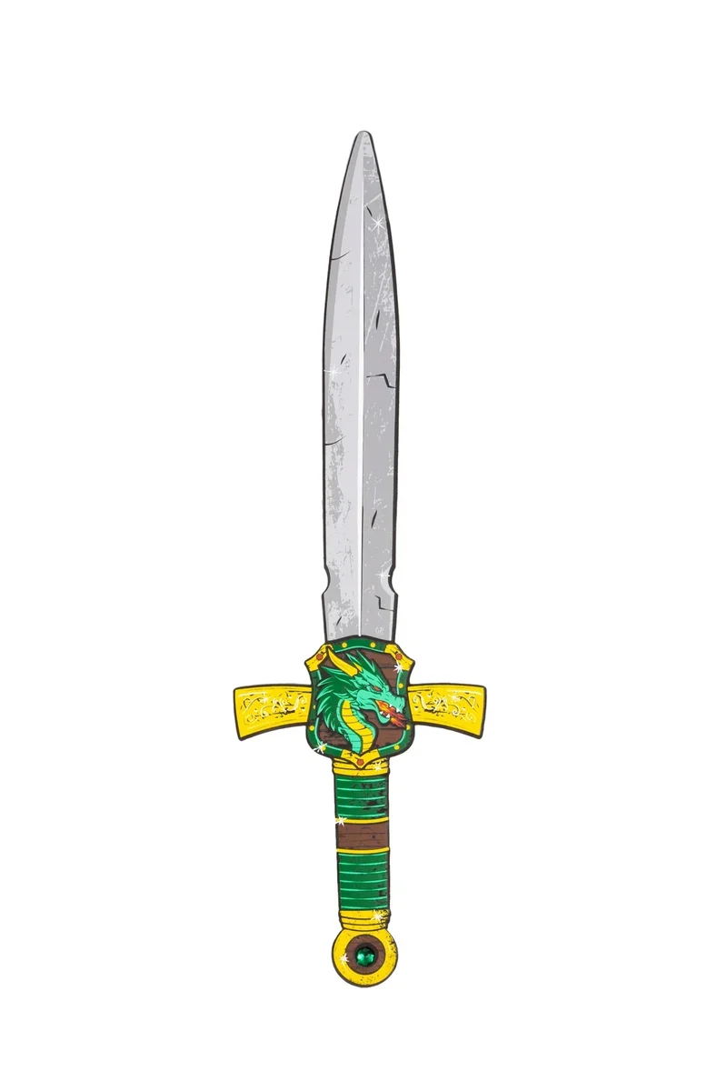 Great Pretenders Green Dragon EVA Foam Sword for Imaginative Play