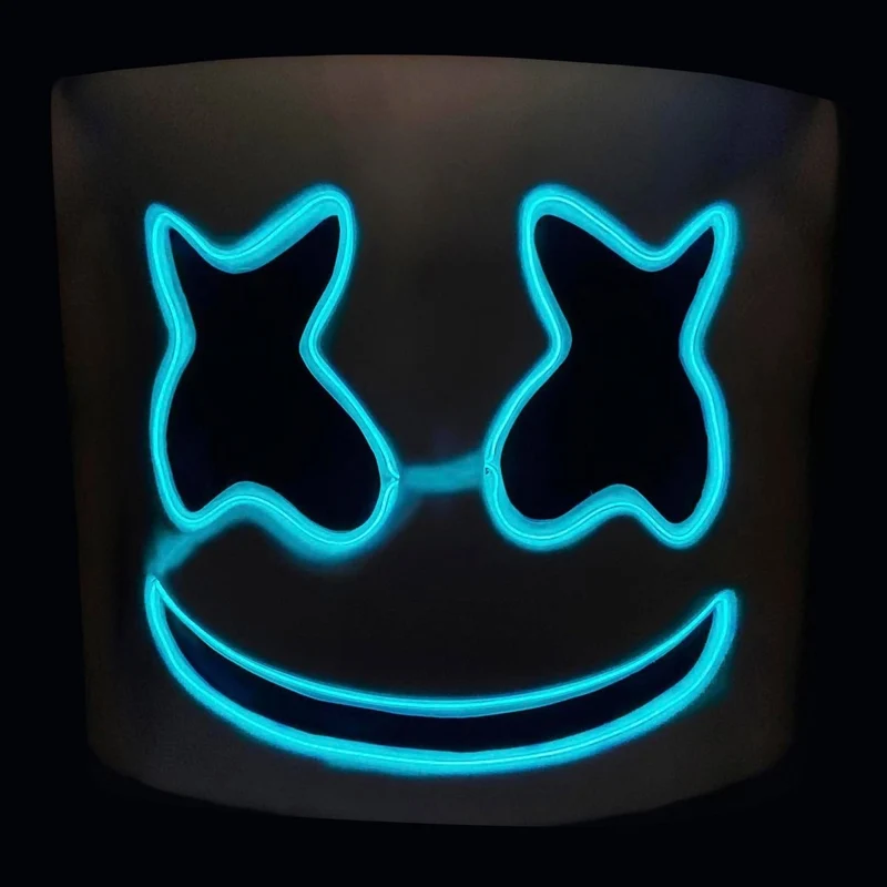 EL Marshmello Mask for Adults