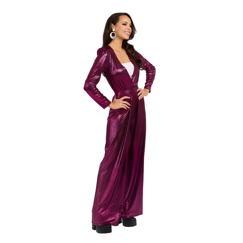 Pink Disco Queen Jumpsuit for Adults