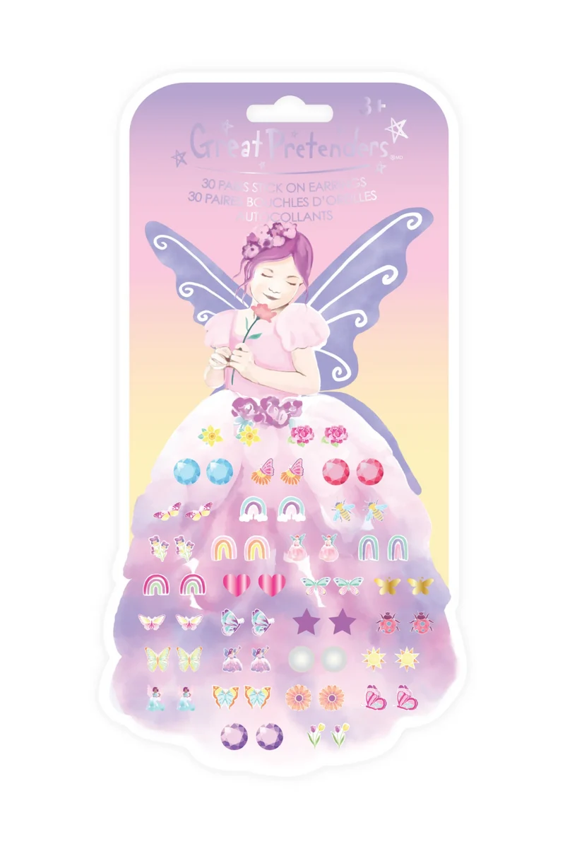 Great Pretenders Butterfly Fairy Triana Stick On Earrings 30 Pack
