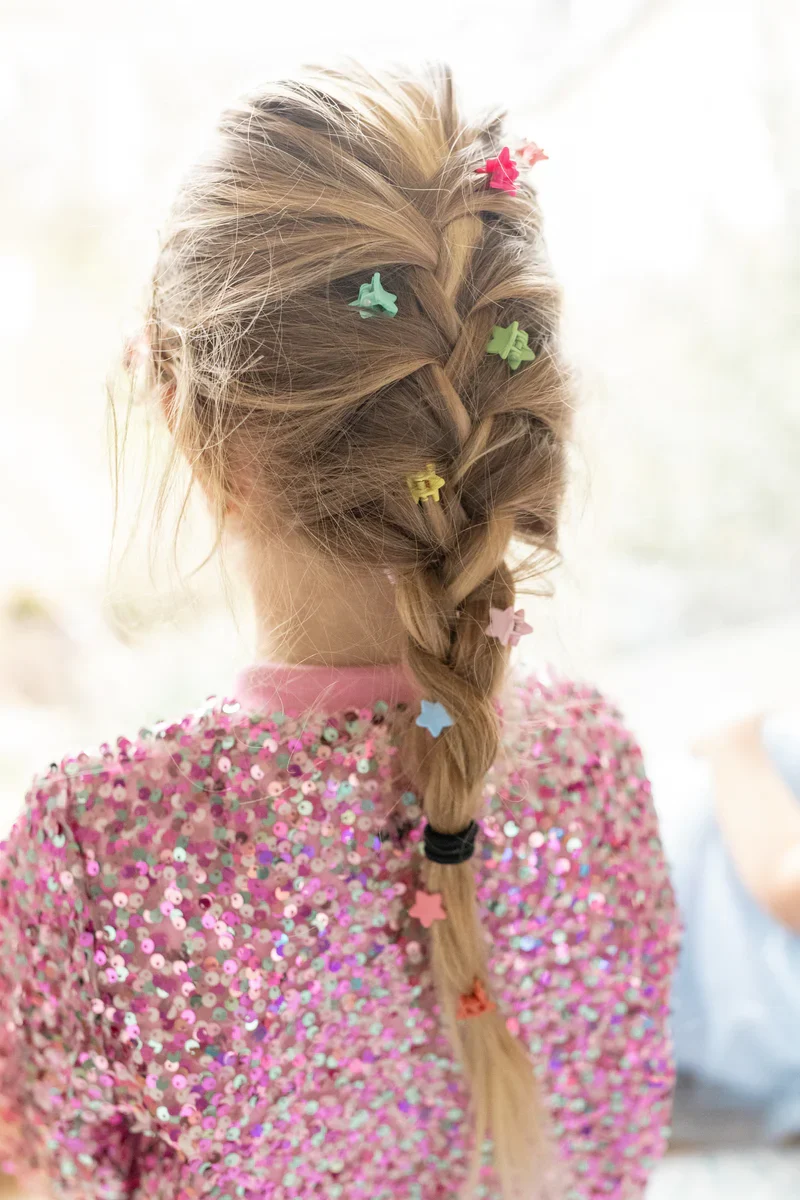 Great Pretenders Rainbow Star Mini Hairclips Set of Ten Clips