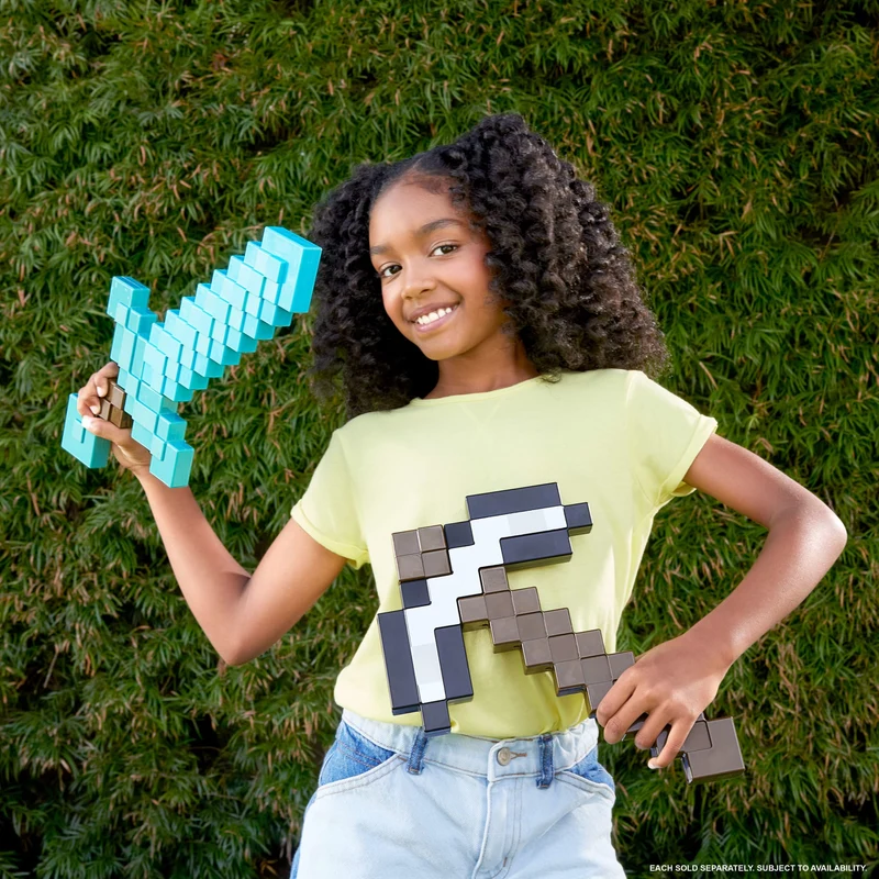 Minecraft Iron Pickaxe Role-Play Battle Toy for Kids