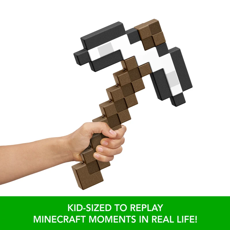 Minecraft Iron Pickaxe Role-Play Battle Toy for Kids